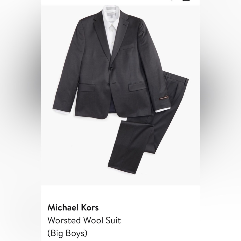 Big Boys Michael Kors Grey Wool Suit.